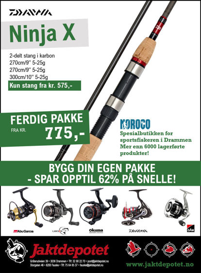 Bilde av Daiwa NINJA X SPIN 10' 2pc 5-25g