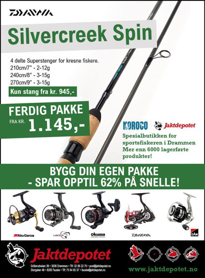 Bilde av Daiwa SILVERCREEK SPIN 9' 4pc 3-15g