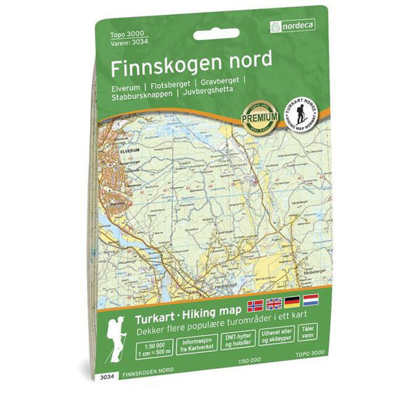 Bilde av Topo 3000 Finnskogen Nord 1:50 000