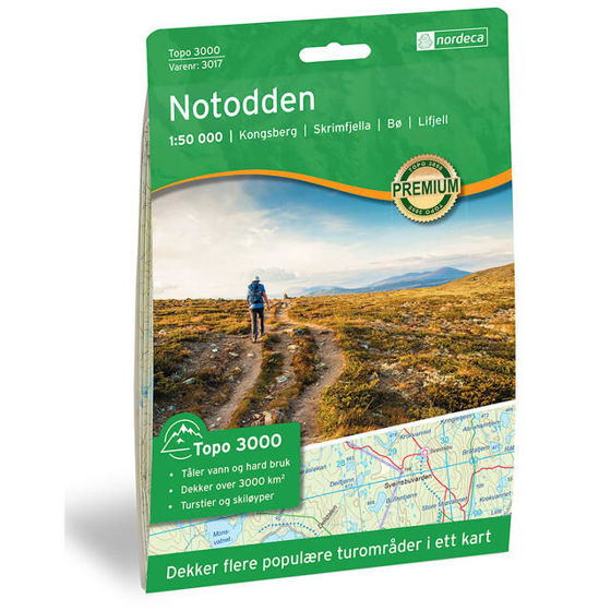 Bilde av Topo 3000 Notodden 1:50 000