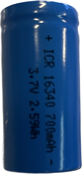 Bilde av Batteri INR16340 700mah.Oppladbart button top