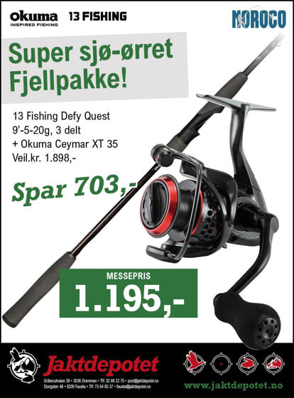 Bilde av 13 Fishing Defy Quest Spinning Ørret/Sjøørret 9' 5-20g, 3 pc