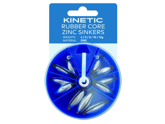 Bilde av Kinetic Rubber Core Zinc Sinkers Assortment