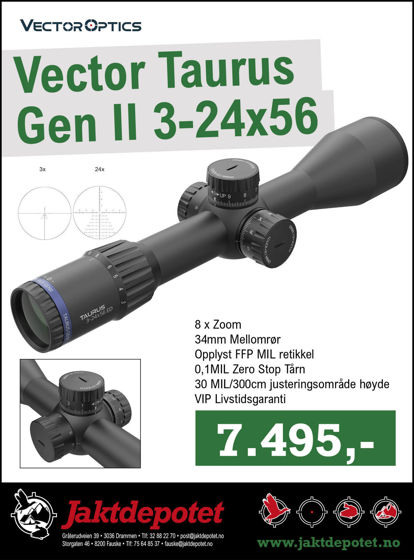 Bilde av Vector Taurus Gen II 3-24x56 ED FFP