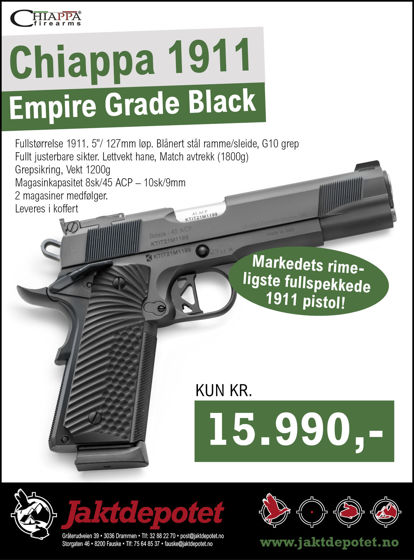 Bilde av Chiappa 1911 Empire Grade 9mm, 5" Blånert