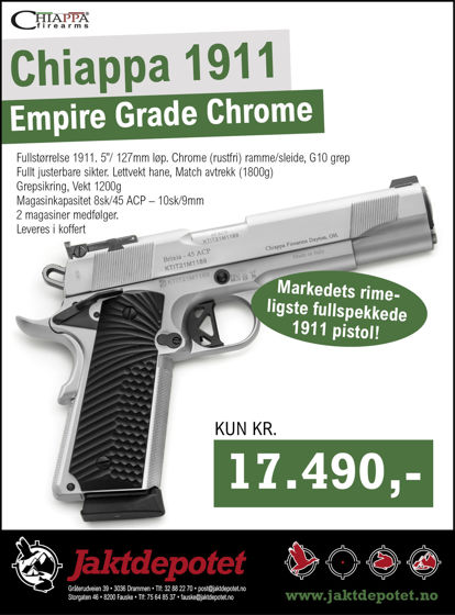 Bilde av Chiappa 1911 Empire Grade 9mm, 5" SS