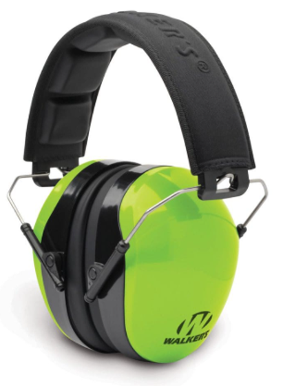 Bilde av Walker's Game Ear HiViz Green Passivt Hørselvern NRR26dB