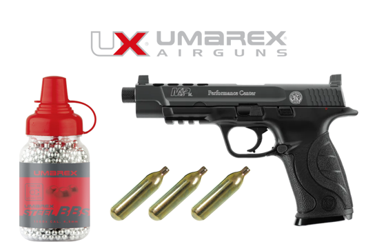 Bilde av S&W M&P9L PC 4,5 mm (.177) BB CO2 1500kuler 3x co2