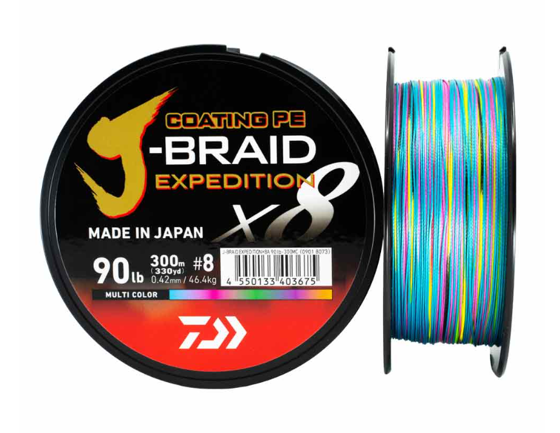 Bilde av Daiwa J-Braid Expedition x8e 500m MC