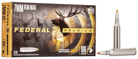 Bilde av 7mm Rem Mag Federal 160 grains Trophy Bonded Tip