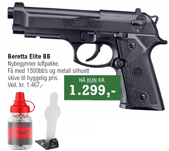 Bilde av Beretta Elite BB nybegynner luftpakke