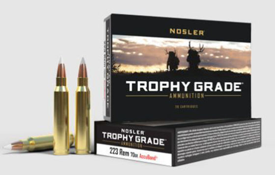 Bilde av 223 Rem Nosler Trophy Grade Accubond Ammo 70grs. 20 pk.