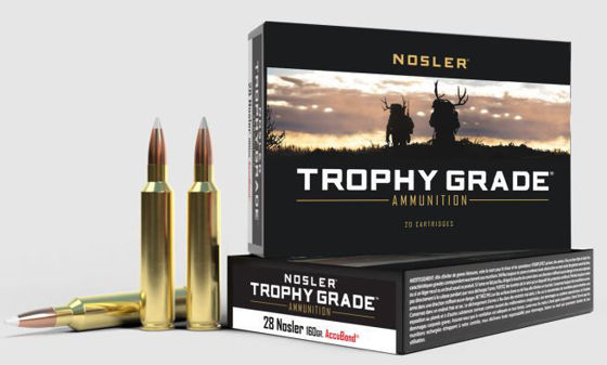 Bilde av 28 Nosler Trophy Grade Accubond Ammo 160grs. 20 pk.
