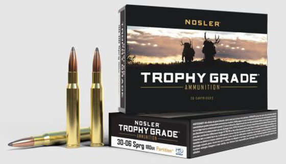 Bilde av 30-06 Nosler Trophy Grade Partition Ammo 180grs. 20 pk.