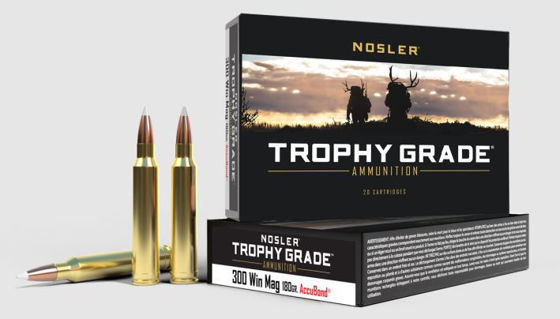 Bilde av 300 Win Mag Nosler Trophy Grade Accubond Ammo 180grs. 20 pk.
