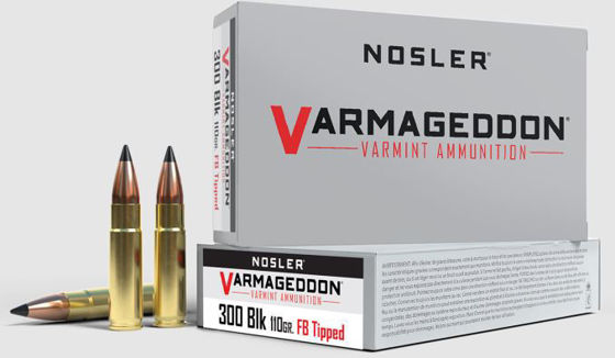 Bilde av 300 Blackout Nosler Varmageddon FB Tip Ammo 110grs. 20 pk.