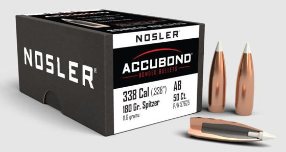Bilde av .338 Nosler Accubond 180grs. 50 pk.