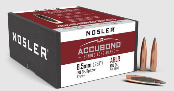Bilde av .264 (6,5) Nosler Accubond LR 129grs. 100 pk.