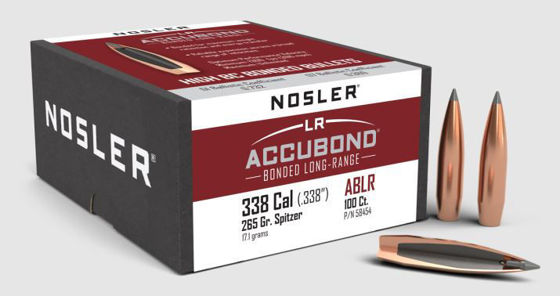 Bilde av .338 Nosler Accubond LR 265grs. 100 pk.