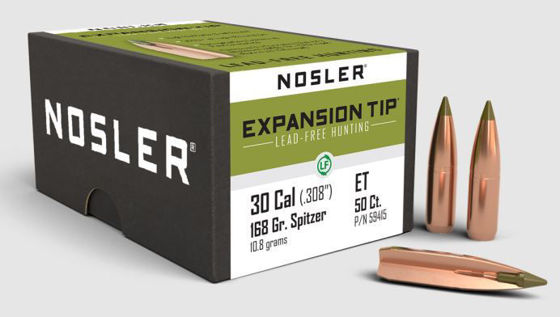 Bilde av .30 (7,62) Nosler E-Tip Blyfri 168grs. 50 pk.