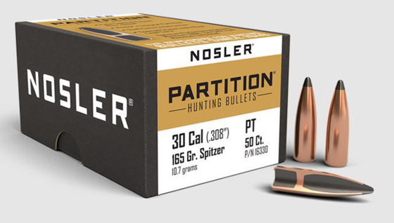 Bilde av .30 (7,62) Nosler Partition 165grs. 50 pk.