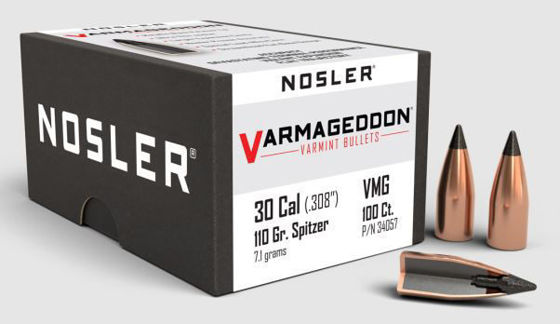 Bilde av .30 (7,62) Nosler Varmageddon FB Tipped 110grs. 100 pk.