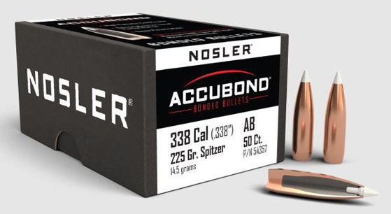 Bilde av .338 Nosler Accubond 225grs. 50 pk.