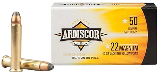 Bilde av 22 WMR Armscor 40 JHP, 50pk