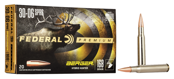 Bilde av 30-06 Federal Berger Hybrid Hunter 168 grs. 20pk.