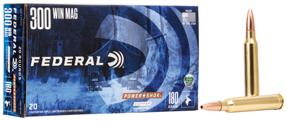 Bilde av 300 Win Mag Federal Powershok Copper 180grs/11,7g