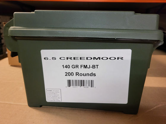 Bilde av 6,5 Creedmoor Sellier & Bellot 140grs FMJ. AmmoCan 200pk.