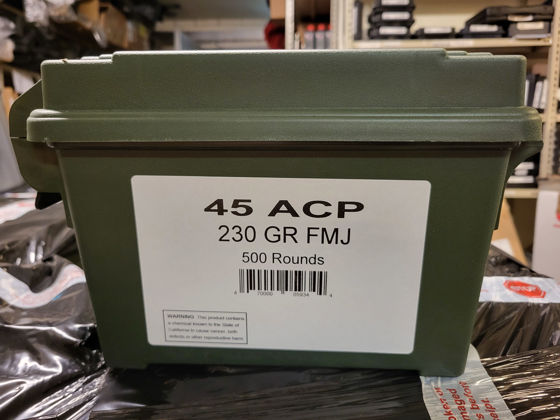 Bilde av 45 ACP S&B 230grs FMJ, AmmoCan 500 stk
