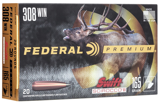 Bilde av 308 Federal Premium Scirocco -165grs/10,7g-20pk
