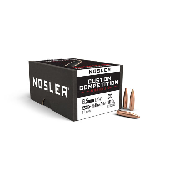 Bilde av .264 (6,5) Nosler Custom Competition HPBT 123grs. 100 pk.