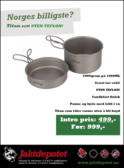 Bilde av JD Pro Titankjelen UL 1000ML med panne/lokk