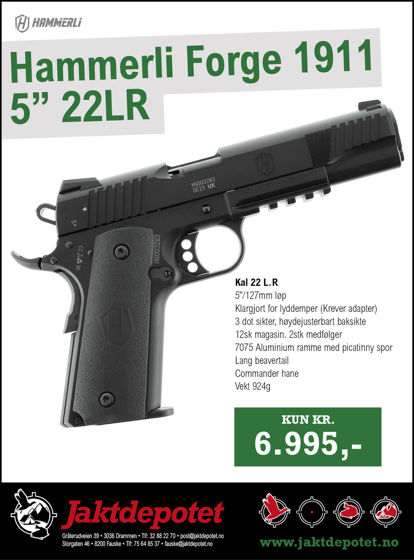 Bilde av Hammerli Forge 1911 5" 22 LR