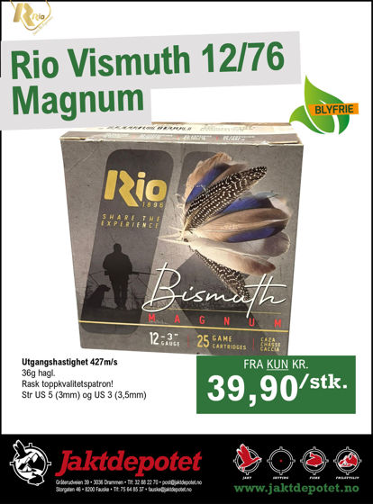 Bilde av 12/76 Rio Bismuth Magnum 36g. 25pk,