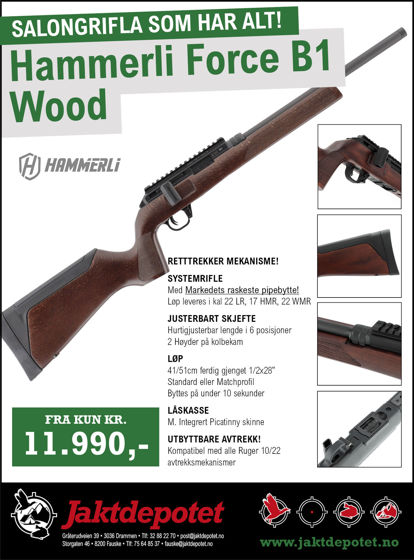 Bilde av Hammerli Arms Force B1 Wood Classic 22lr 16"