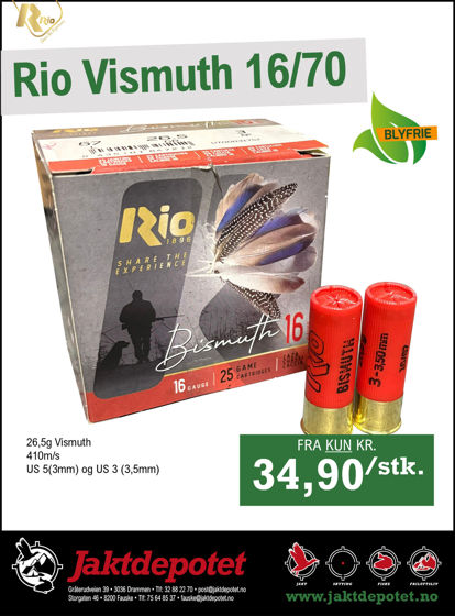 Bilde av 16/70 Rio Vismut 26,5g, 25pk,