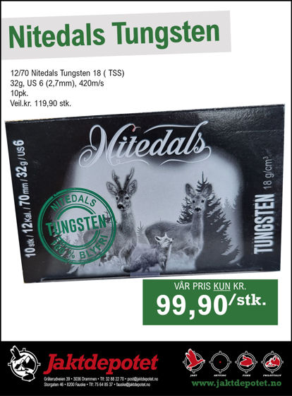 Bilde av 12/70 Nitedals Tungsten US6 32 g