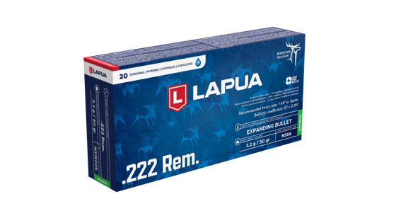Bilde av 222 Rem Lapua Naturalis 50grs. 20 Pk.