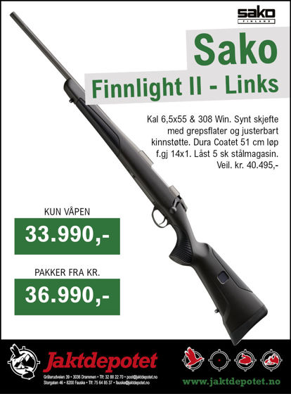 Bilde av Sako Finnlight II Links M14x1 kal--6,5X55