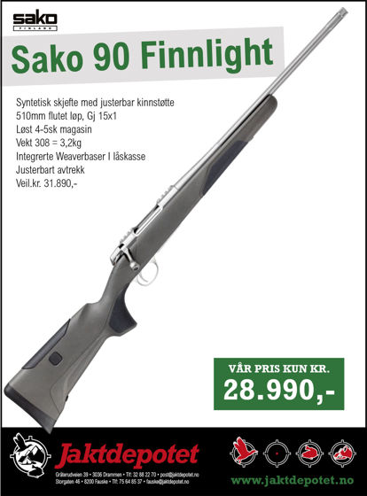 Bilde av Sako 90 Finnlight 6,5 Creedmoor  51cm Gj.15x1